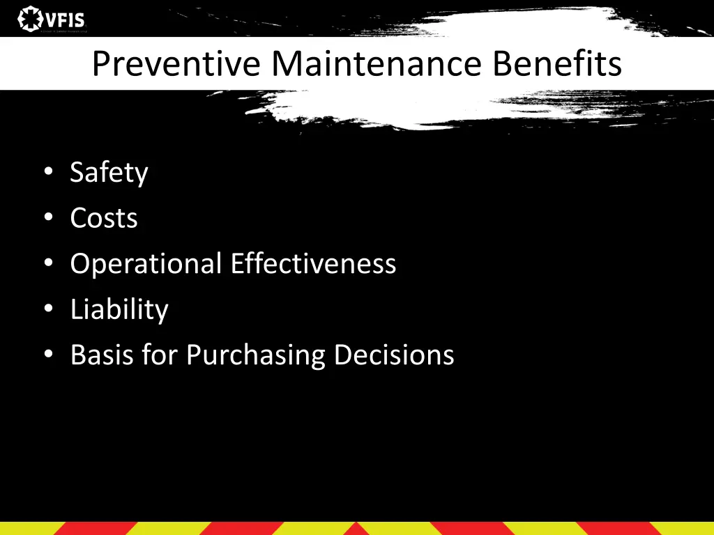 preventive maintenance benefits