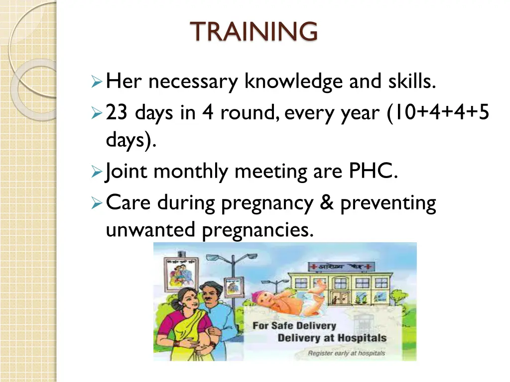 training