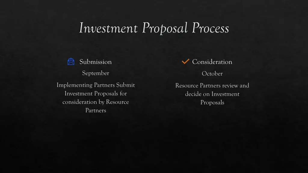 investment proposal process 3