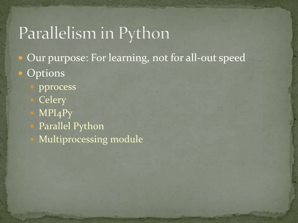 parallelism in python