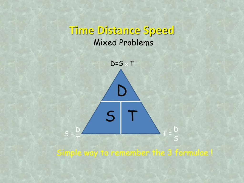 time distance speed mixed problems 2