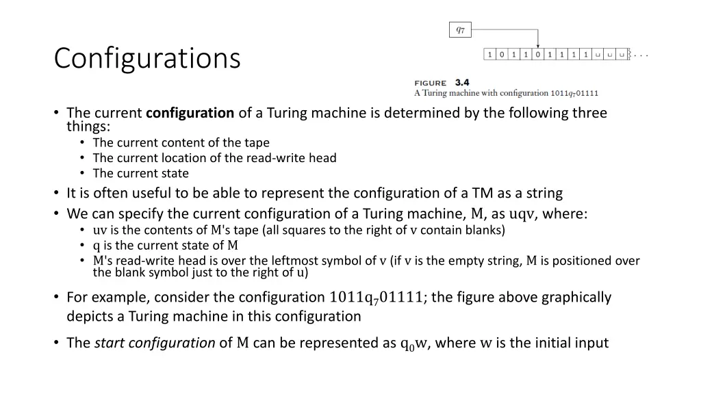 configurations