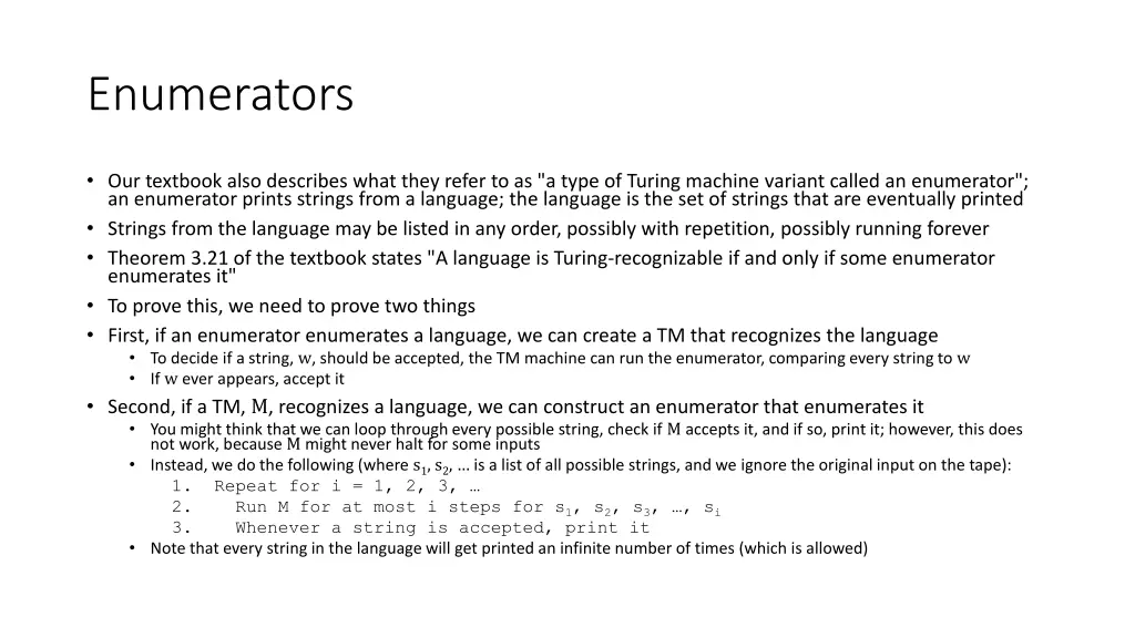 enumerators