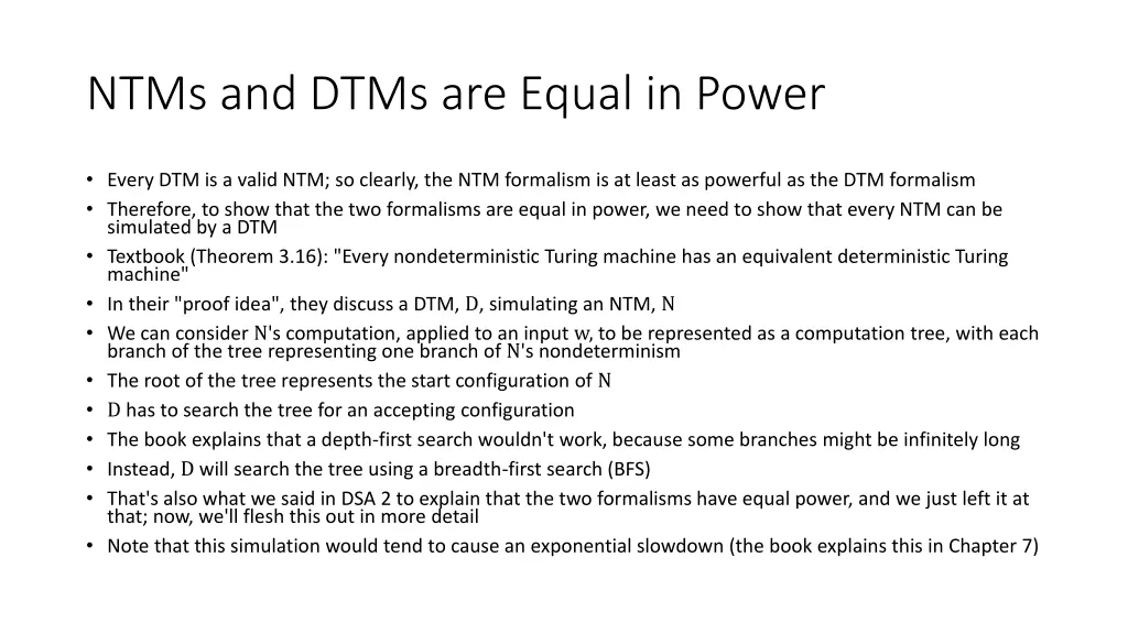 ntms and dtms are equal in power