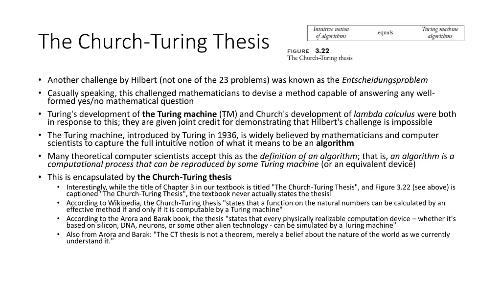 the church turing thesis