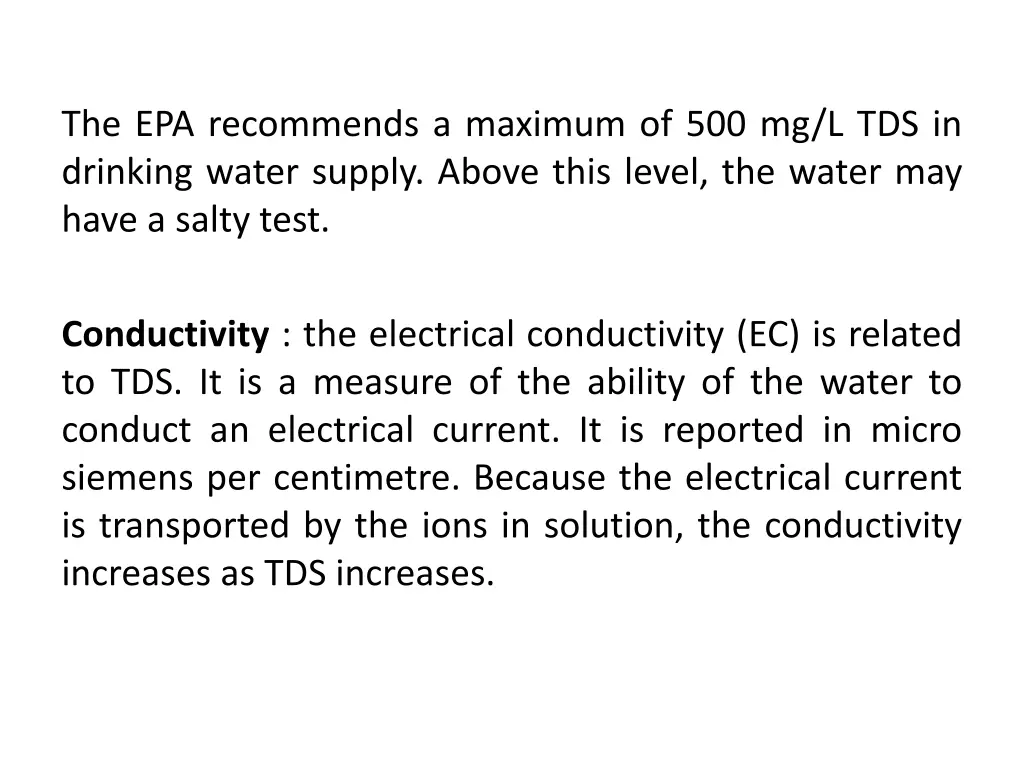 the epa recommends a maximum