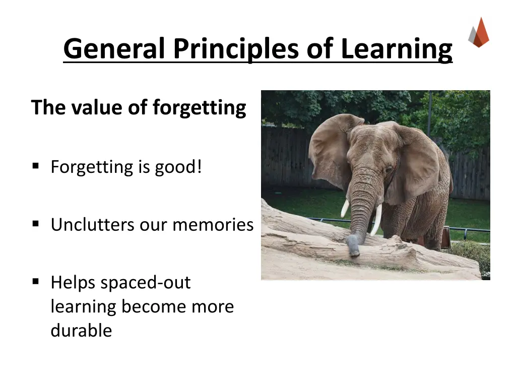 general principles of learning 2