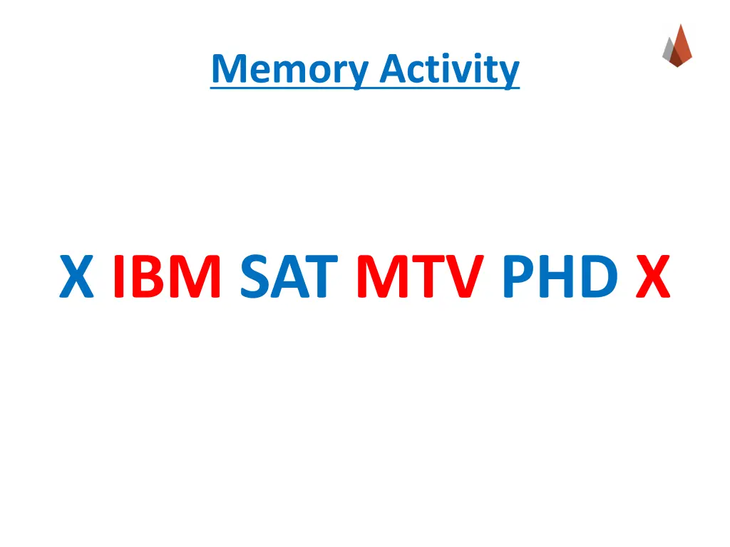 memory activity 1