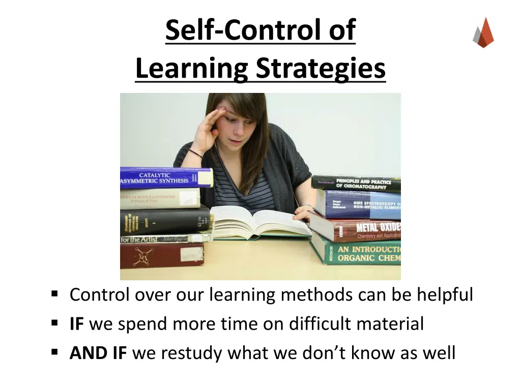 self control of learning strategies