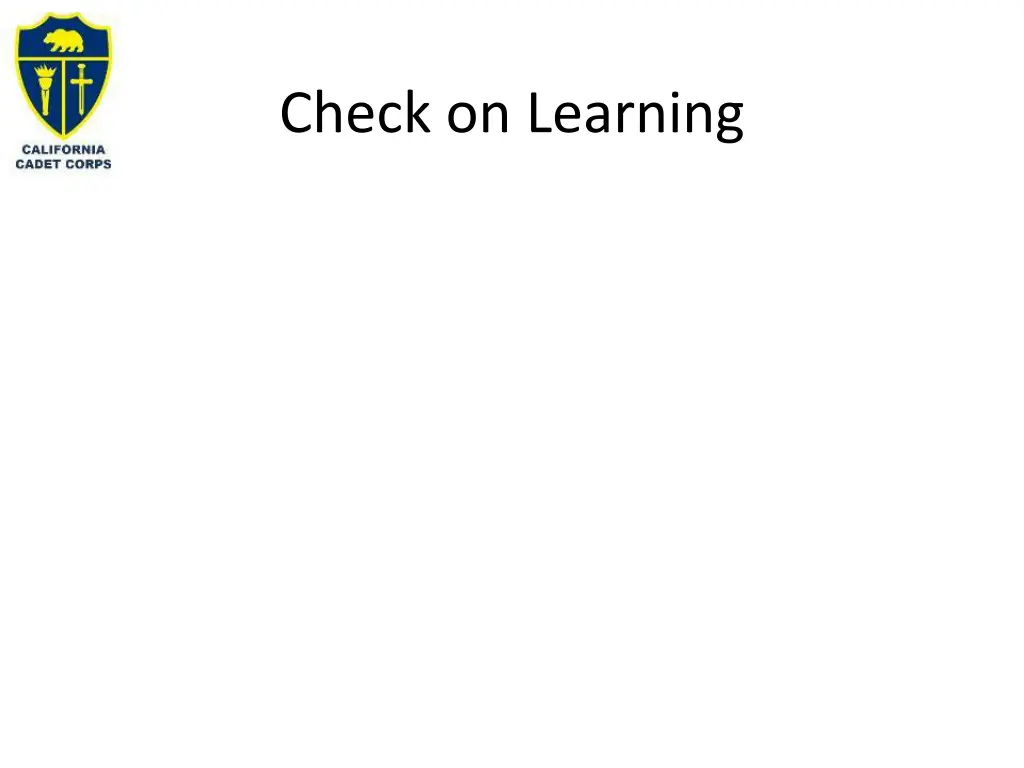 check on learning 1