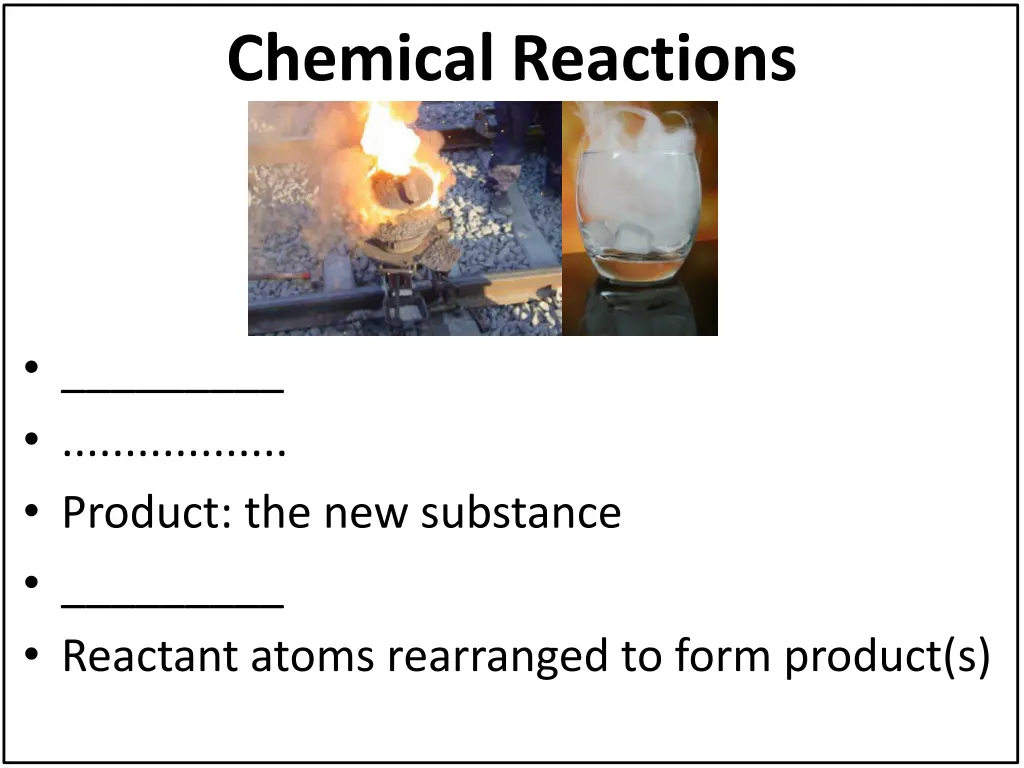 chemical reactions
