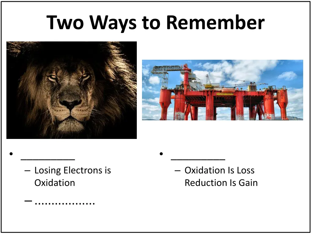 two ways to remember