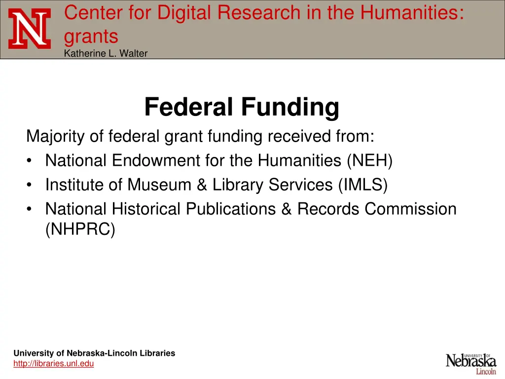 center for digital research in the humanities 1