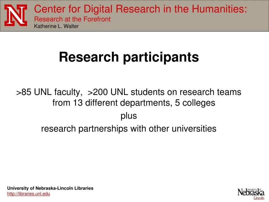 center for digital research in the humanities 2