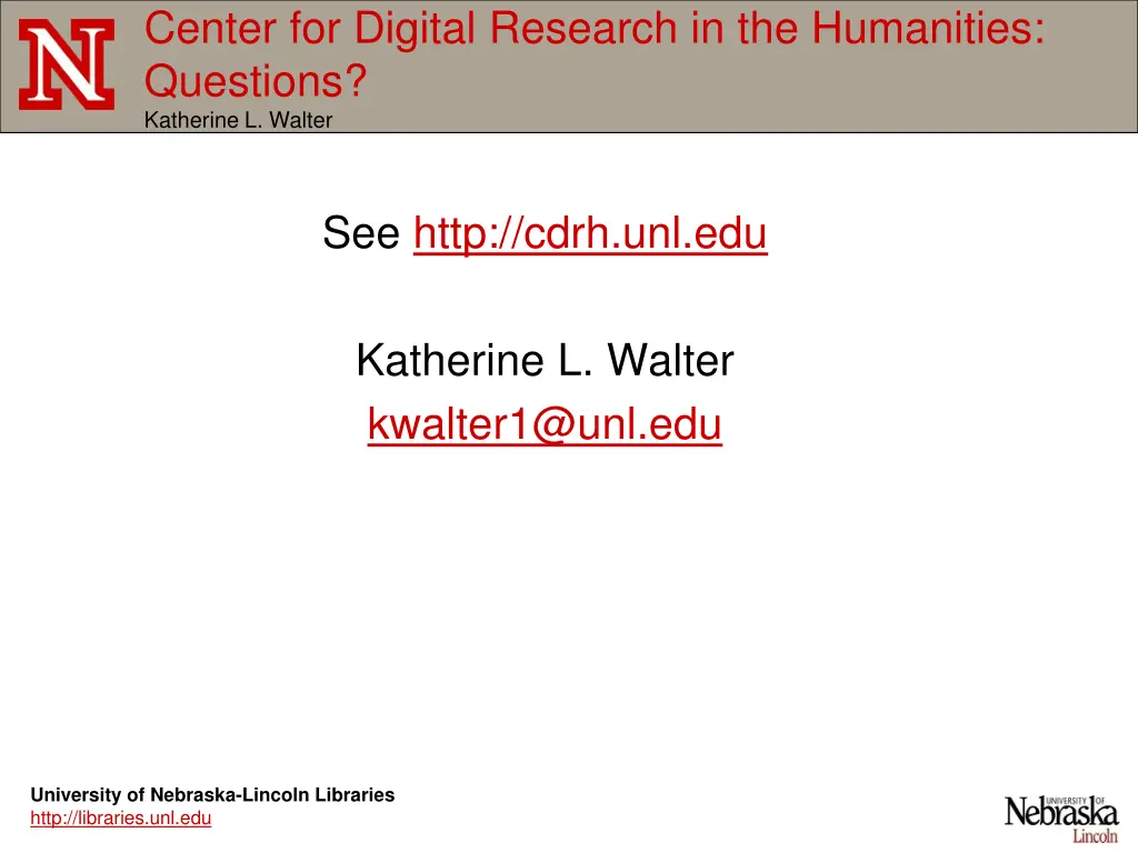 center for digital research in the humanities 3