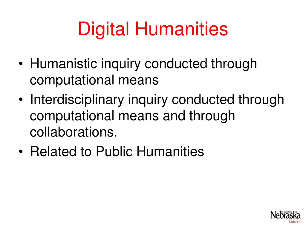 digital humanities 1