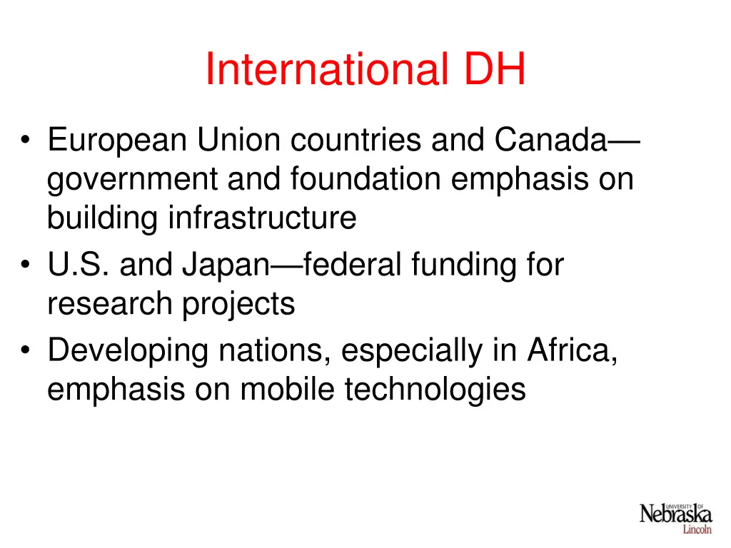 international dh