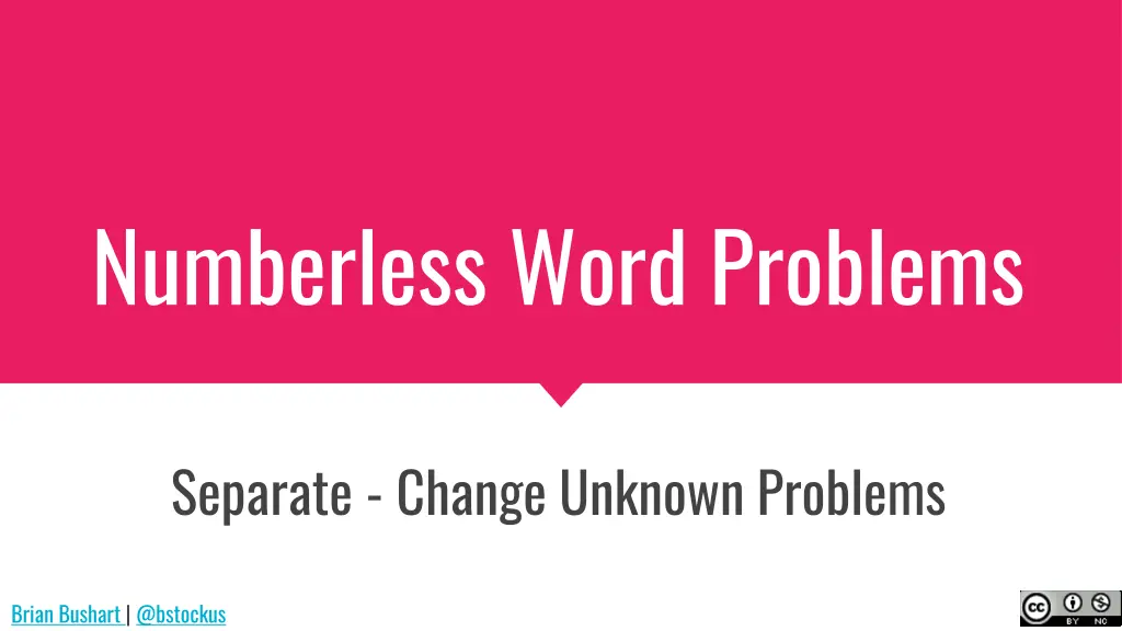 numberless word problems