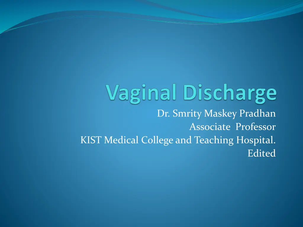 dr smrity maskey pradhan associate professor