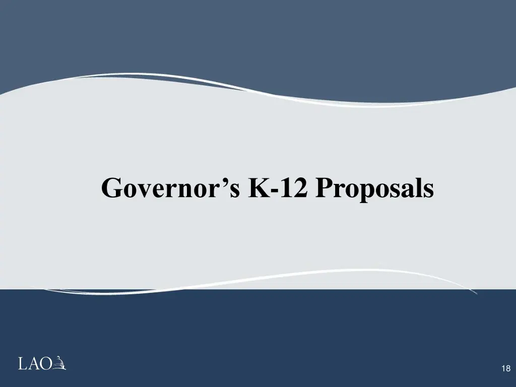 governor s k 12 proposals