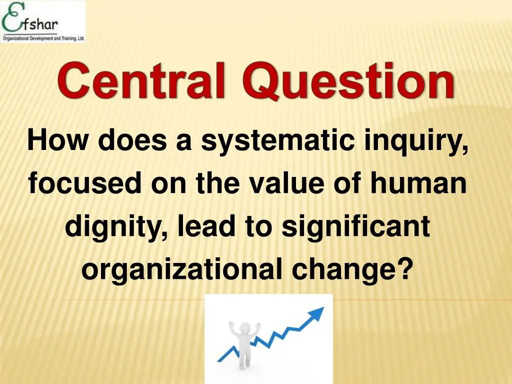 central question how does a systematic inquiry