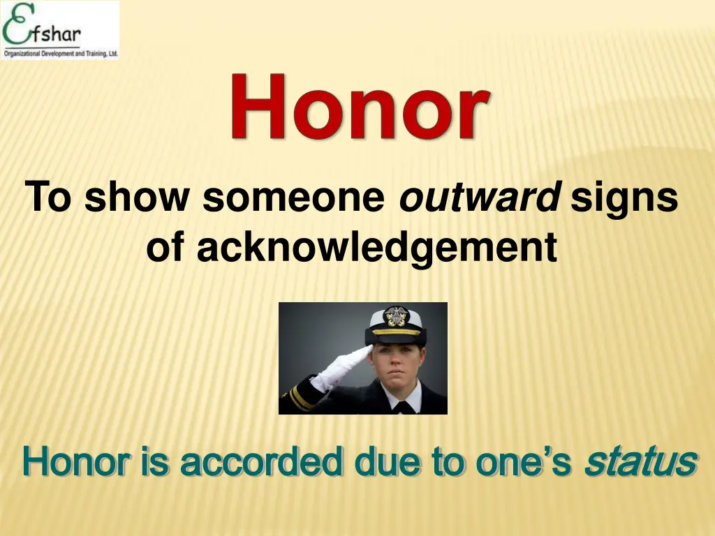 honor