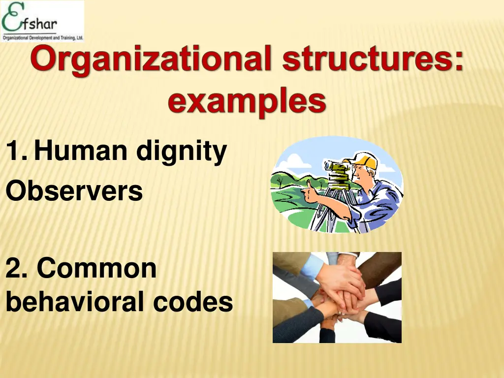 organizational structures examples 1 human
