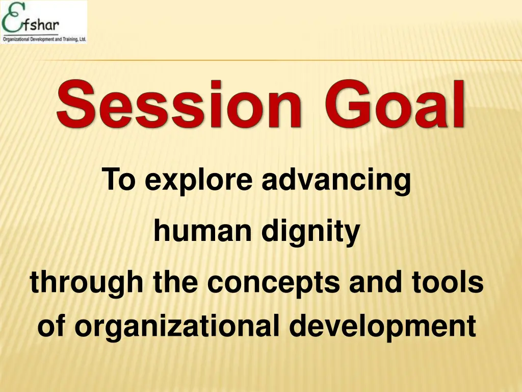 session goal