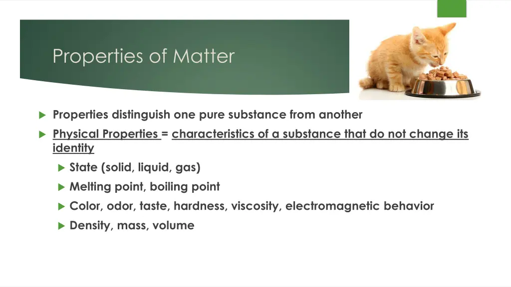 properties of matter