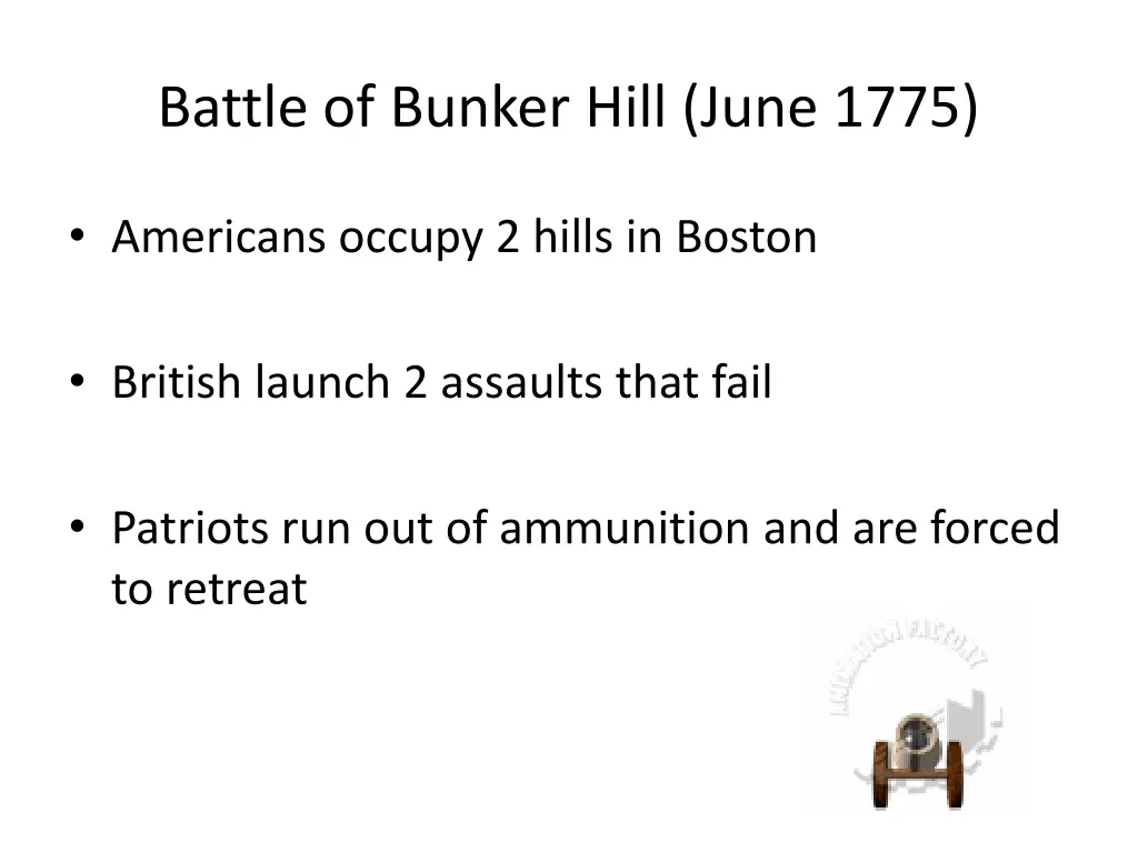 battle of bunker hill june 1775