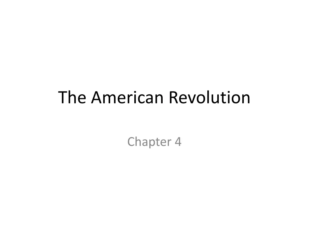 the american revolution