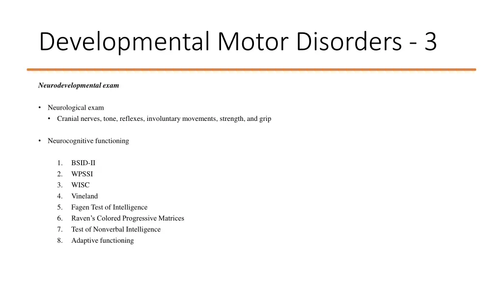 developmental motor disorders 3