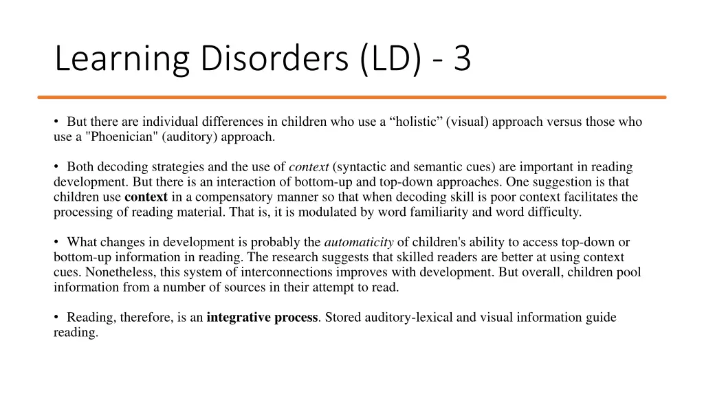 learning disorders ld 3