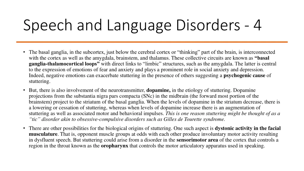 speech and language disorders 4