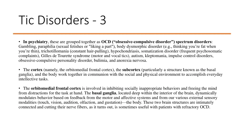 tic disorders 3