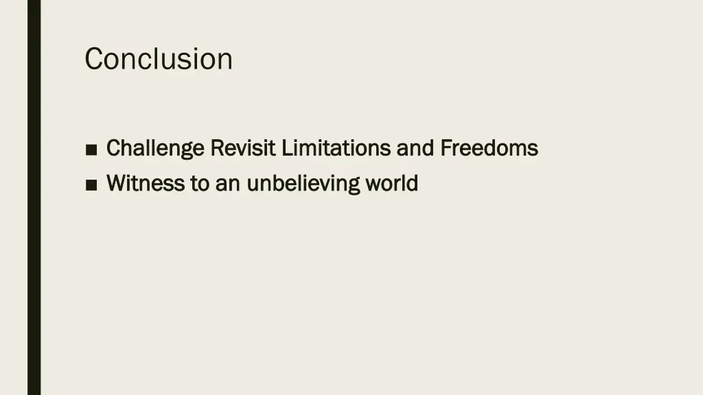 conclusion