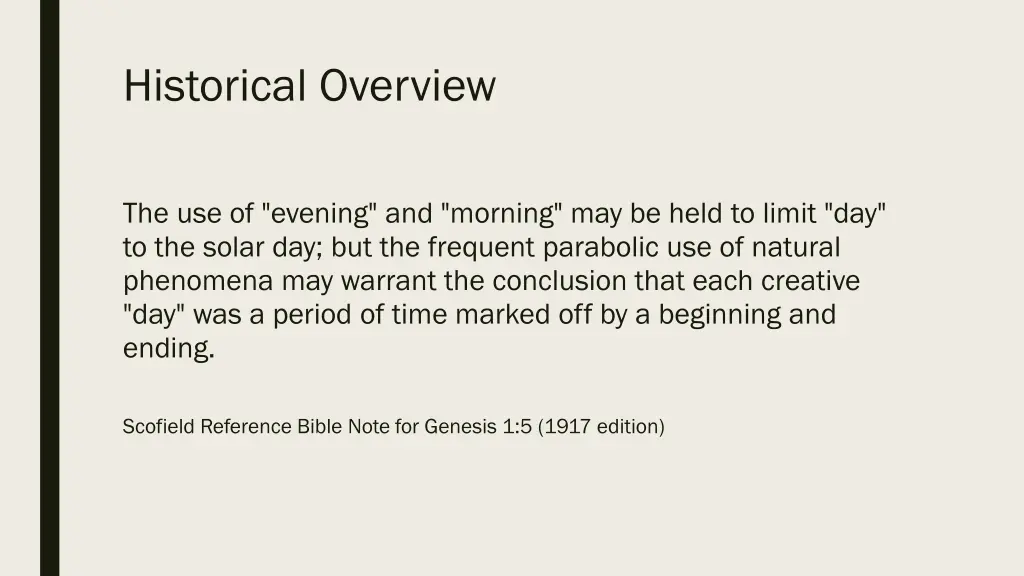 historical overview 1