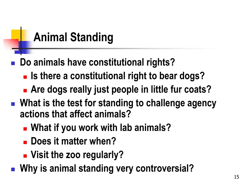 animal standing