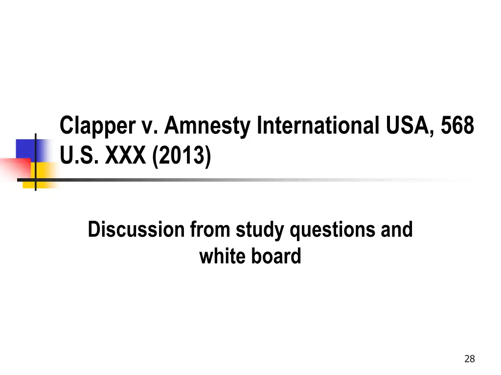 clapper v amnesty international