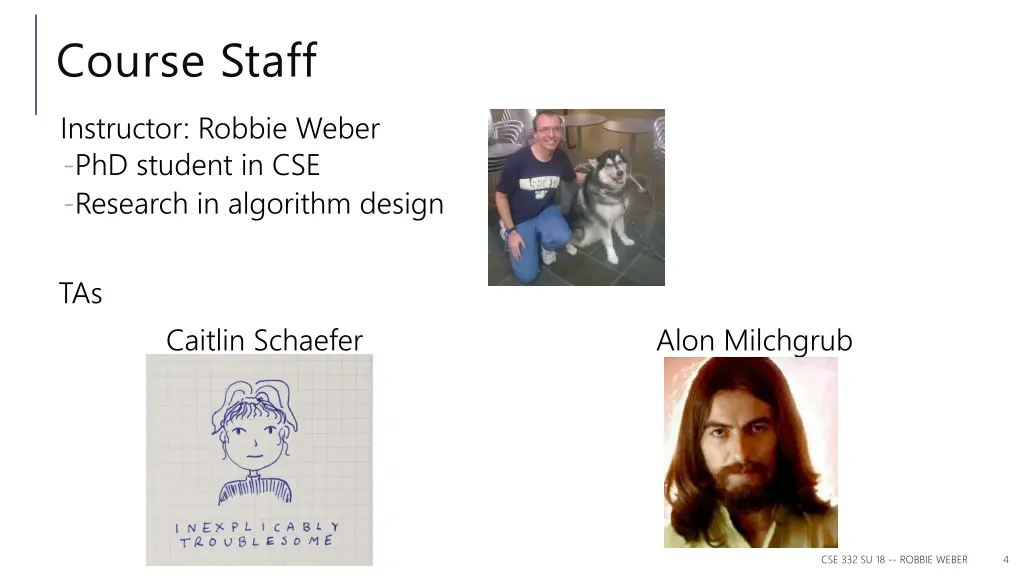 course staff