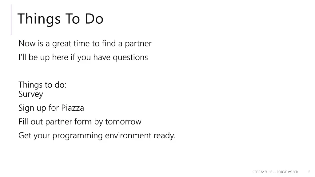 things to do