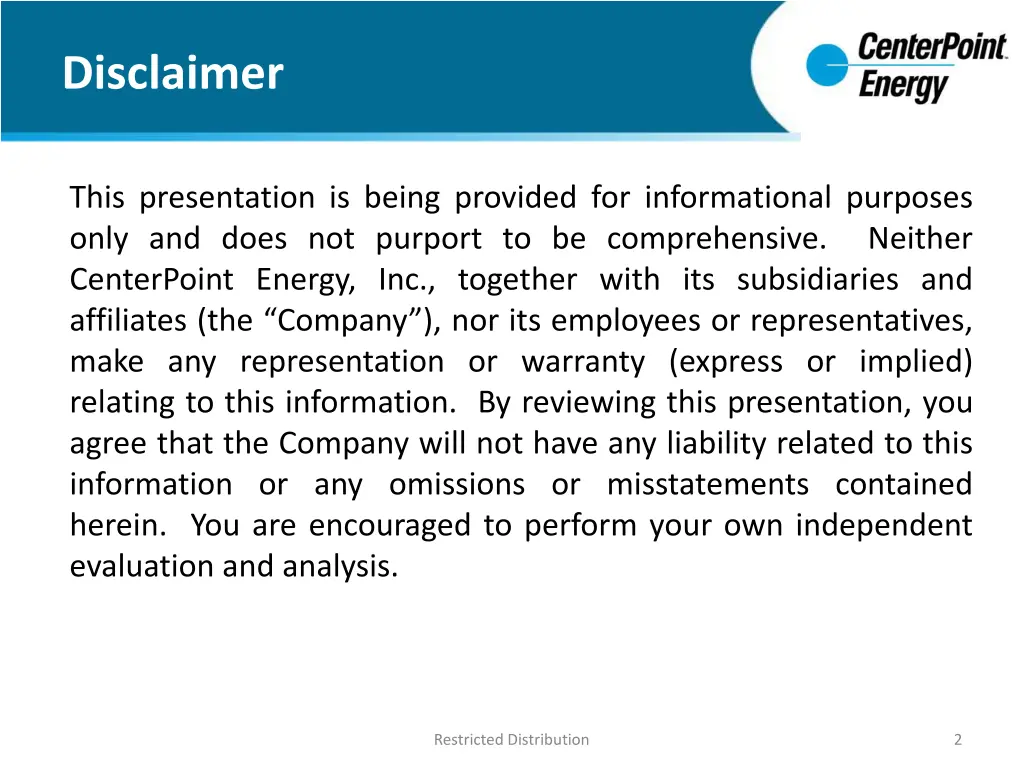 disclaimer