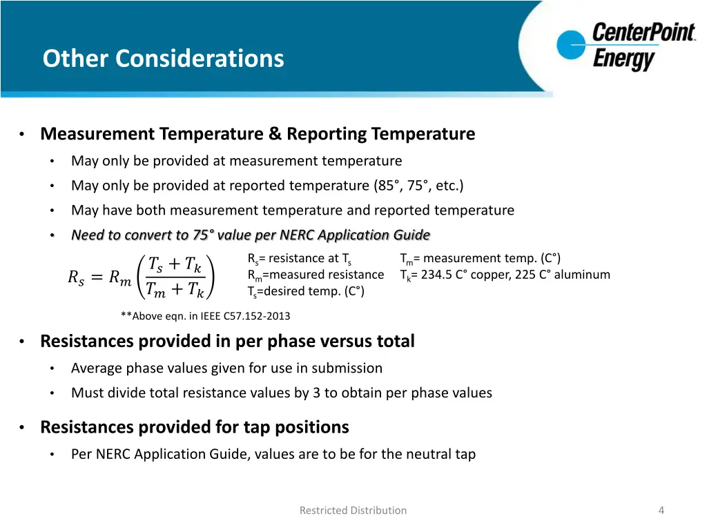 other considerations