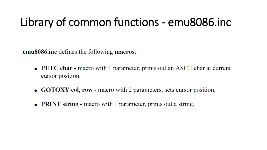 library of common functions library of common