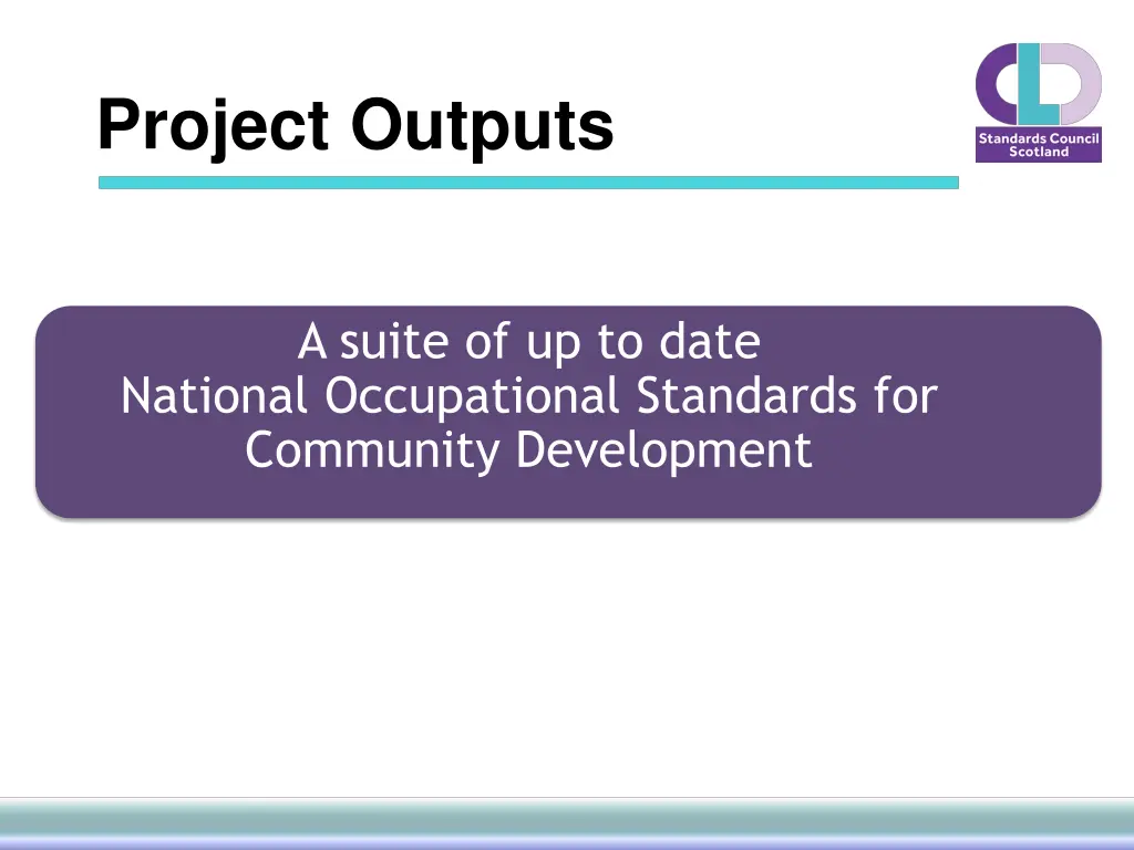 project outputs