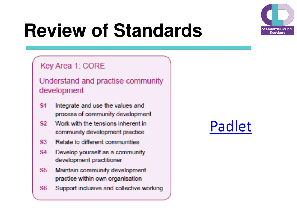 review of standards 1
