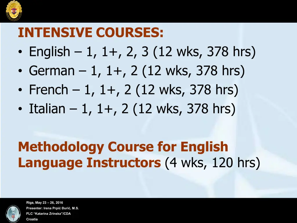 intensive courses english