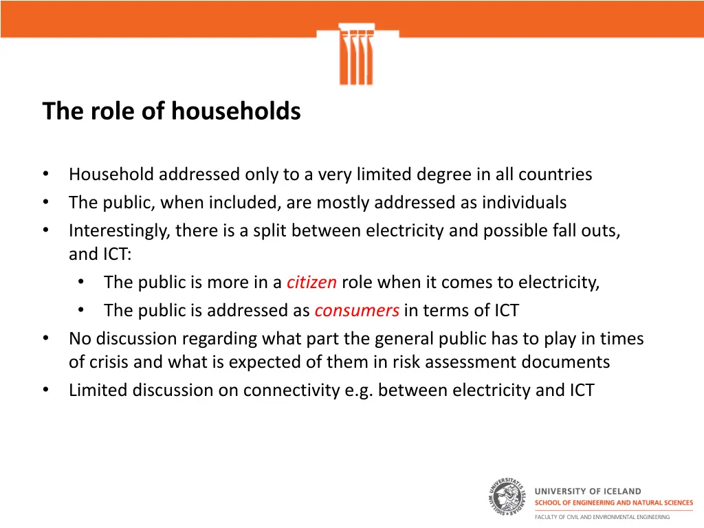 the role of households