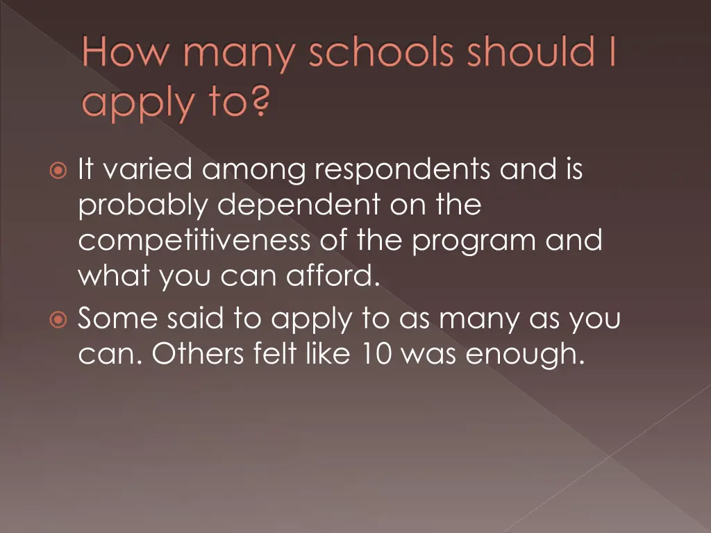 how many schools should i apply to