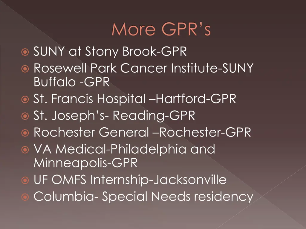 more gpr s